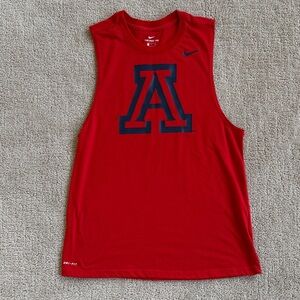 Nike Red University of Arizona Sleeveless Muscle Tank